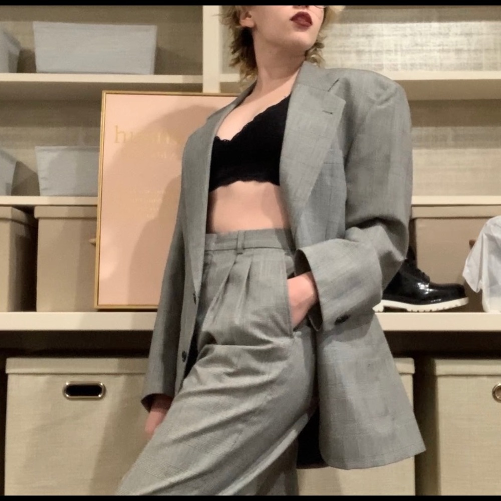 Vintage 90s Boyfriend suit jacket and pants